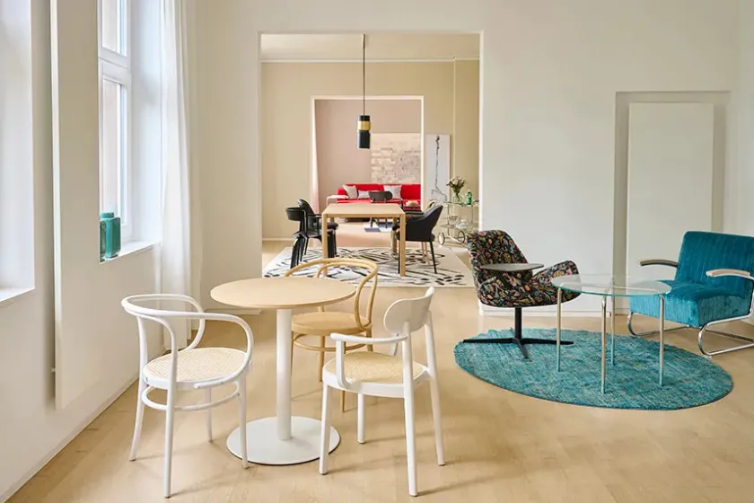 Thonet 209 Armstol, bøg fra> Spisebordsstole