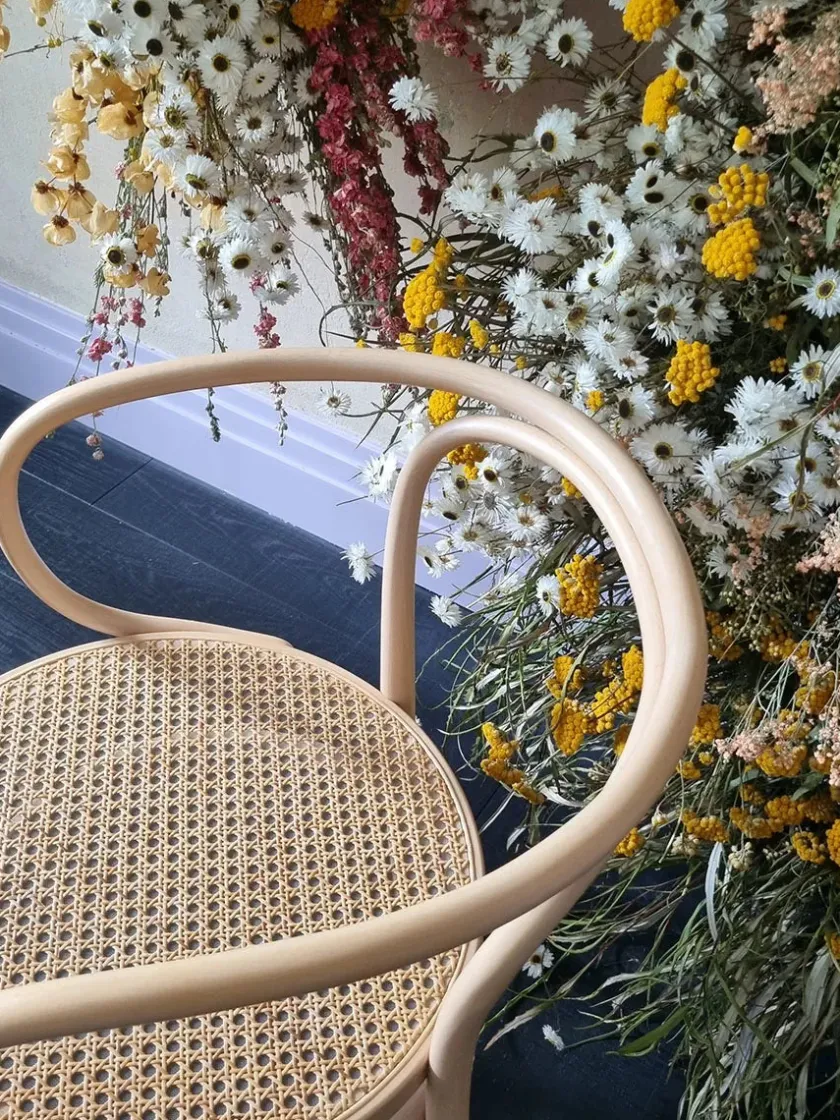 Thonet 209 Armstol, sort fra> Spisebordsstole