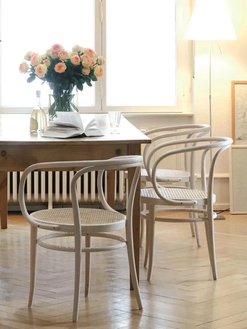 Thonet 209 Armstol, sort fra> Spisebordsstole