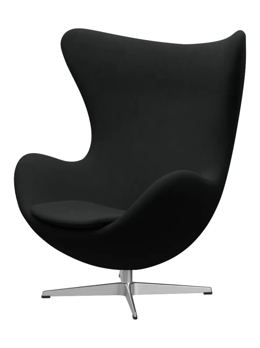 Fritz Hansen 3316 Ægget af Arne Jacobsen læder> Loungestole|Lænestole
