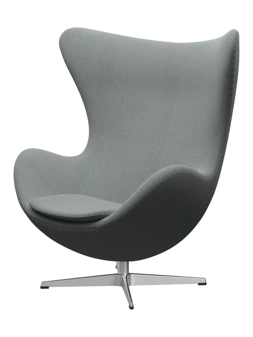 Fritz Hansen 3316 Ægget af Arne Jacobsen læder> Loungestole|Lænestole