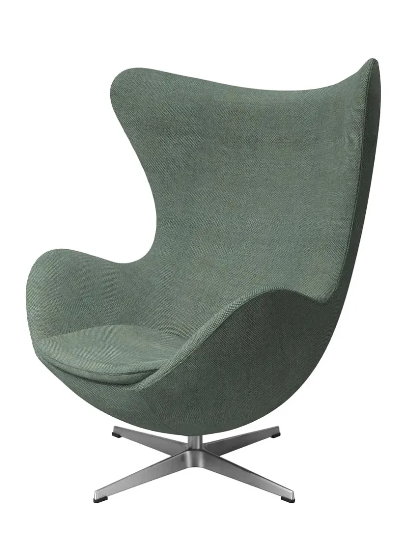 Fritz Hansen 3316 Ægget af Arne Jacobsen læder> Loungestole|Lænestole