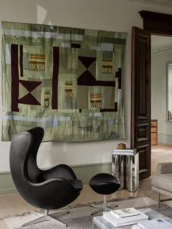 Fritz Hansen 3316 Ægget af Arne Jacobsen læder><noscript><img width=