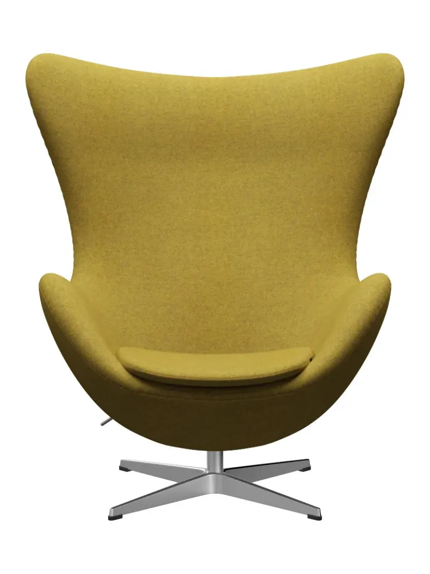 Fritz Hansen 3316 Ægget af Arne Jacobsen læder> Loungestole|Lænestole