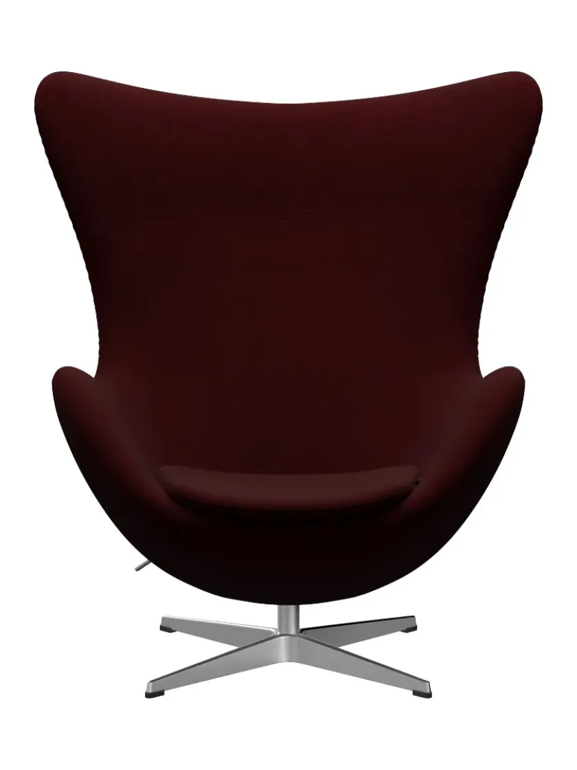 Fritz Hansen 3316 Ægget af Arne Jacobsen læder> Loungestole|Lænestole
