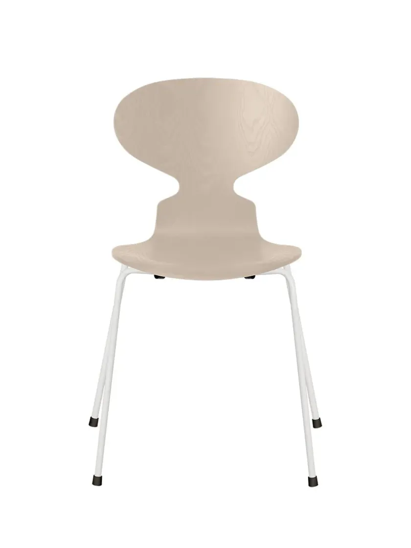 Fritz Hansen 3101 Myren Stol i farvet ask af Arne Jacobsen> Spisebordsstole