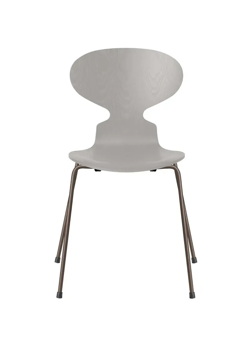 Fritz Hansen 3101 Myren Stol i farvet ask af Arne Jacobsen> Spisebordsstole