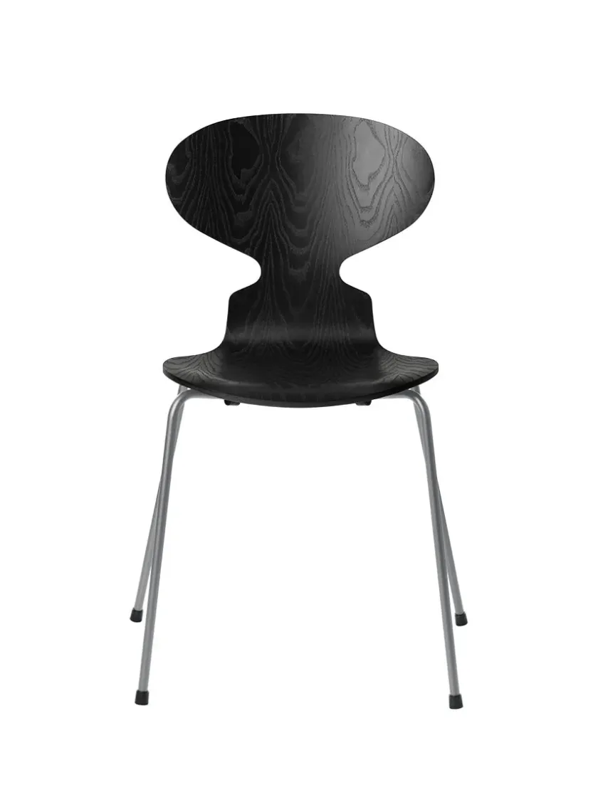 Fritz Hansen 3101 Myren Stol i farvet ask af Arne Jacobsen> Spisebordsstole