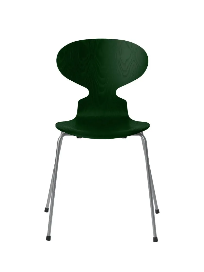 Fritz Hansen 3101 Myren Stol i farvet ask af Arne Jacobsen> Spisebordsstole