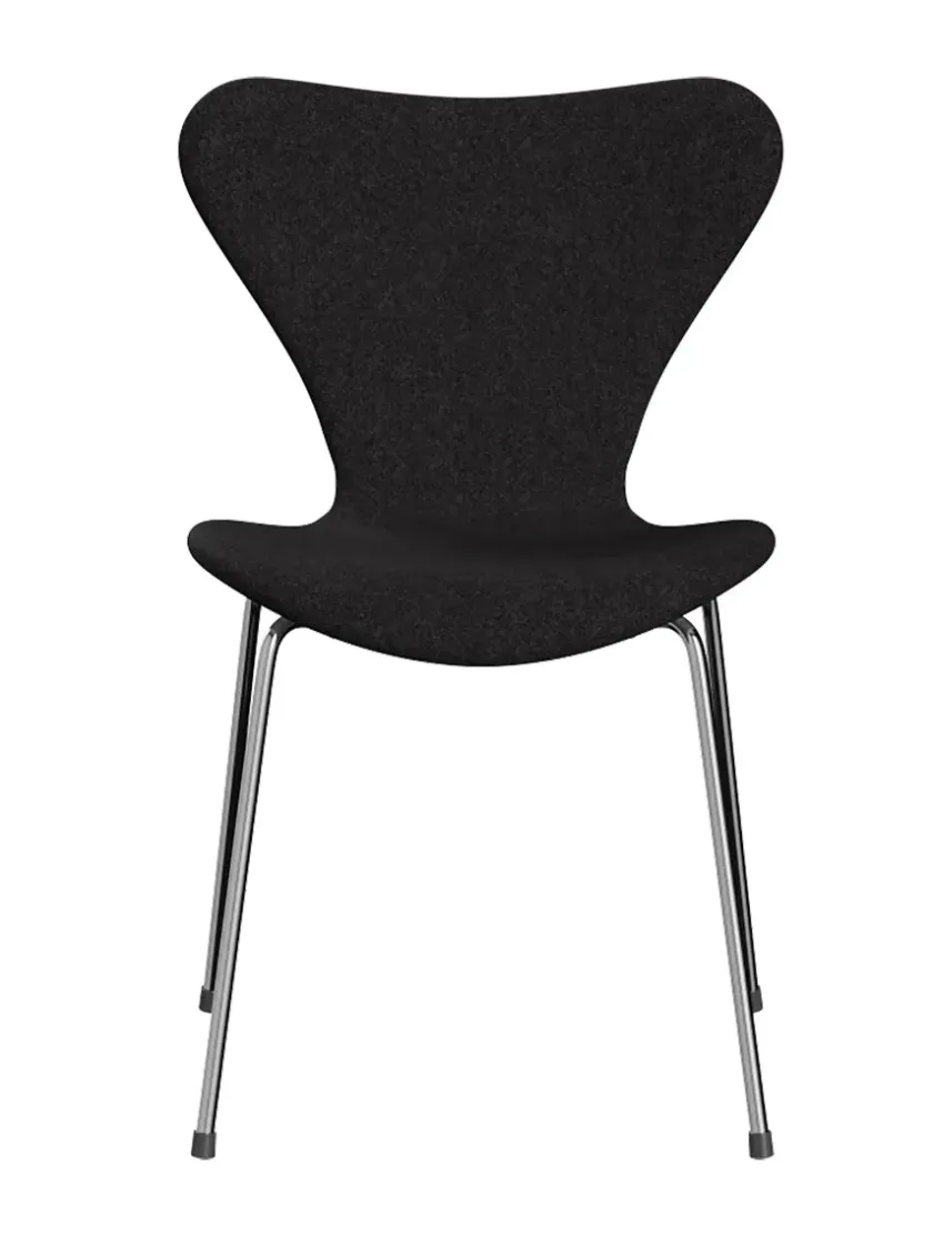 Fritz Hansen 3107 Serie 7, fuldpolstret af Arne Jacobsen> Spisebordsstole