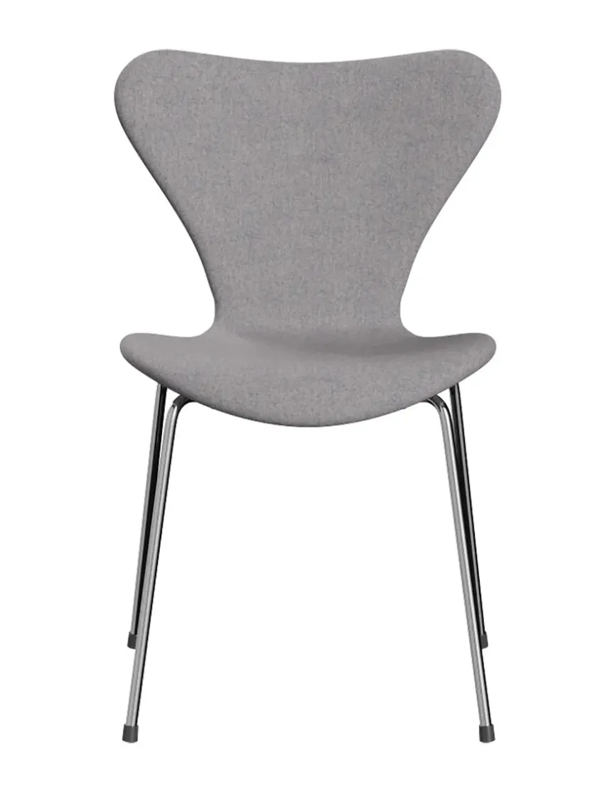 Fritz Hansen 3107 Serie 7, fuldpolstret af Arne Jacobsen> Spisebordsstole