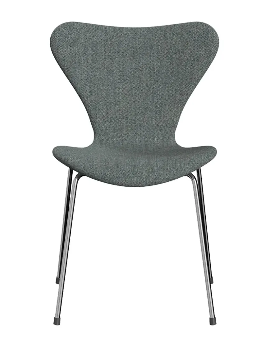 Fritz Hansen 3107 Serie 7, fuldpolstret af Arne Jacobsen> Spisebordsstole