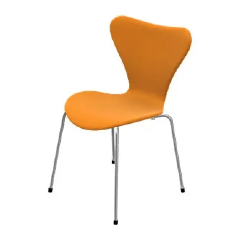 Fritz Hansen 3107 Serie 7, fuldpolstret af Arne Jacobsen> Spisebordsstole