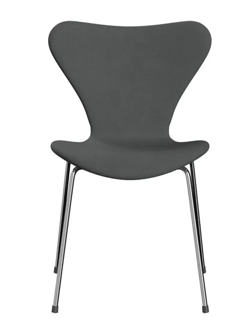 Fritz Hansen 3107 Serie 7, fuldpolstret af Arne Jacobsen> Spisebordsstole