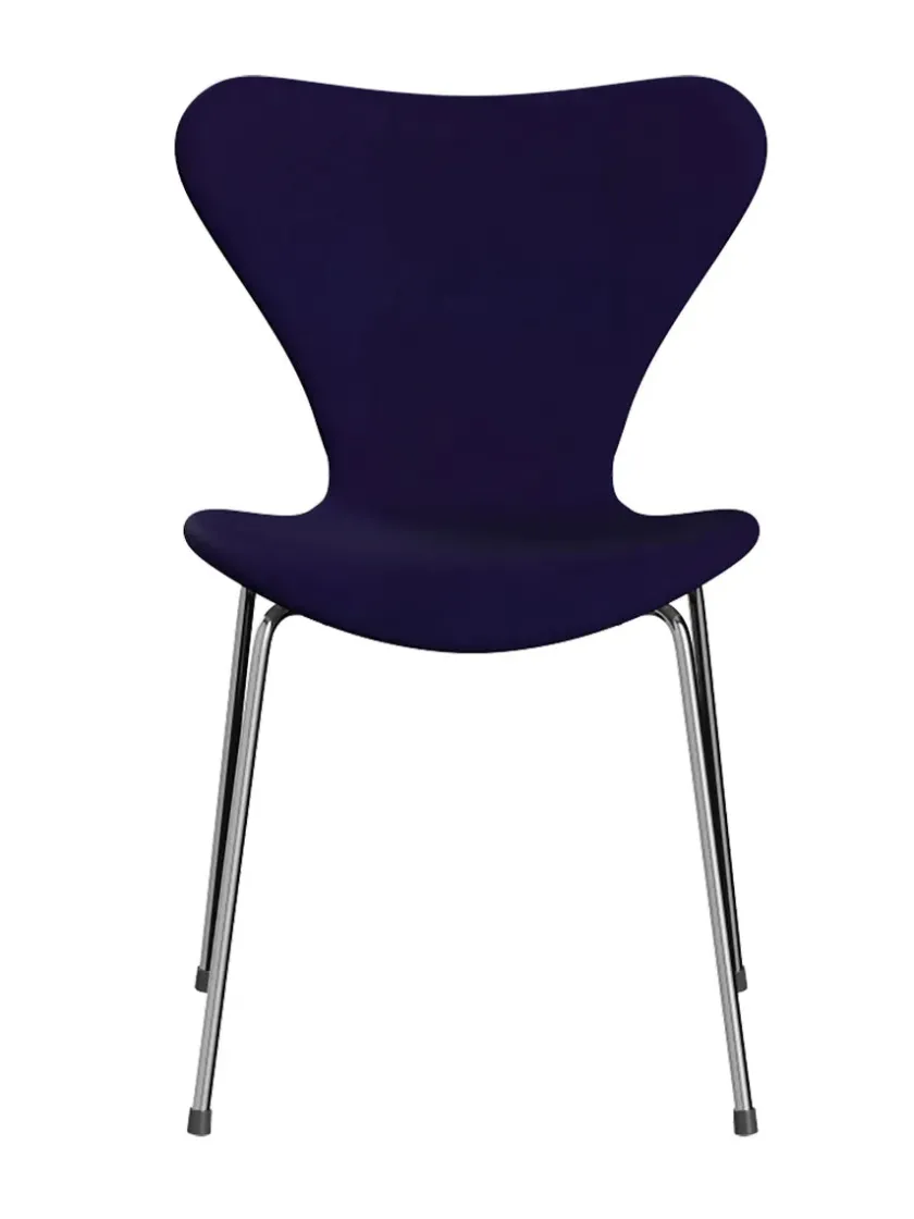 Fritz Hansen 3107 Serie 7, fuldpolstret af Arne Jacobsen> Spisebordsstole