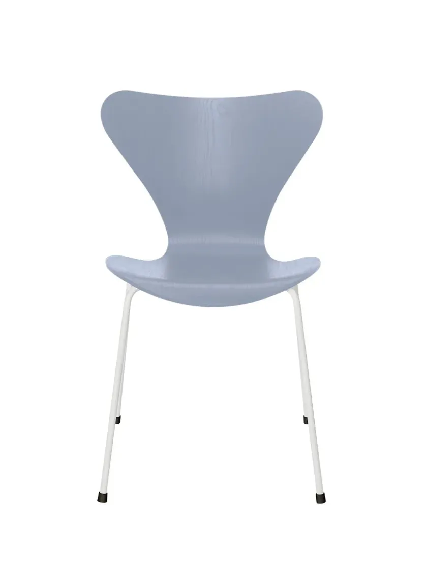 Fritz Hansen 3107 Serie 7 stol i farvet ask af Arne Jacobsen> Spisebordsstole