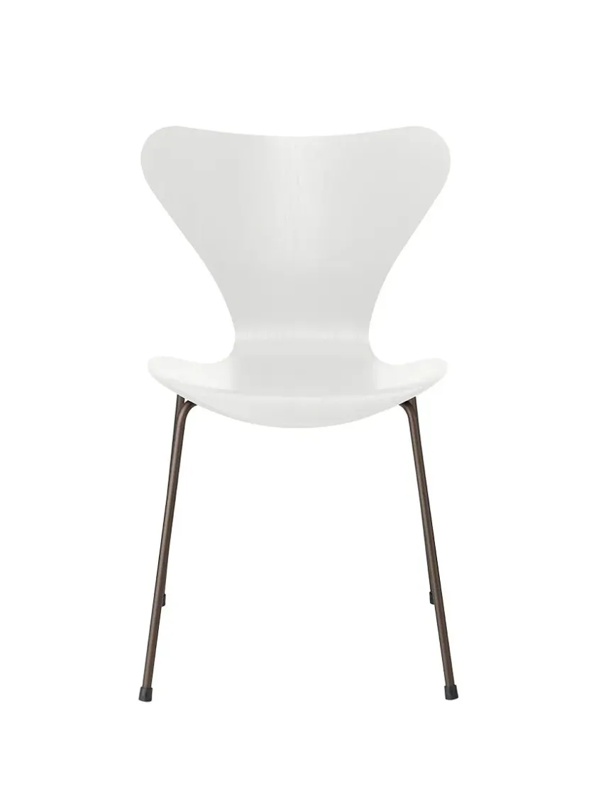 Fritz Hansen 3107 Serie 7 stol i farvet ask af Arne Jacobsen> Spisebordsstole