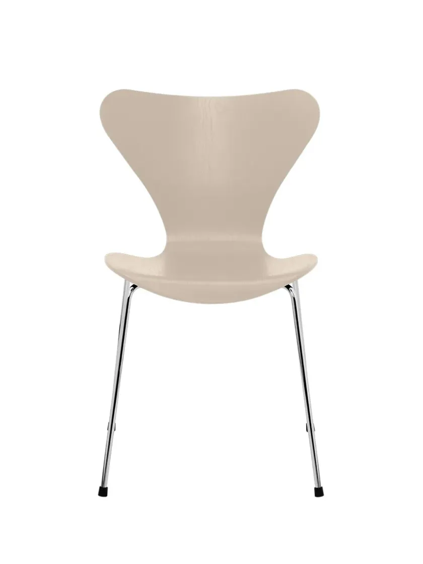 Fritz Hansen 3107 Serie 7 stol i farvet ask af Arne Jacobsen> Spisebordsstole