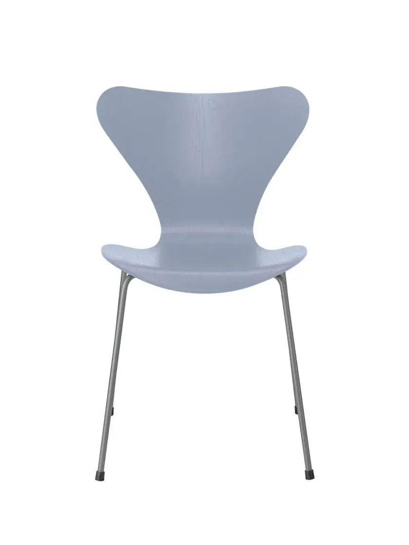Fritz Hansen 3107 Serie 7 stol i farvet ask af Arne Jacobsen> Spisebordsstole