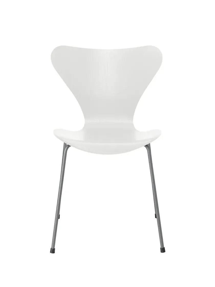 Fritz Hansen 3107 Serie 7 stol i farvet ask af Arne Jacobsen> Spisebordsstole
