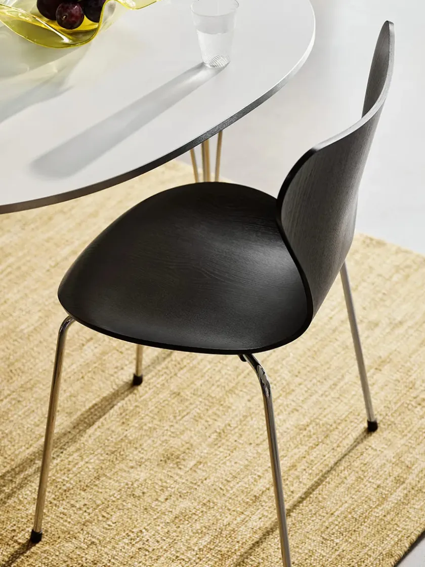 Fritz Hansen 3107 stol i sort ask af Arne Jacobsen> Gaver Til Ham|Spisebordsstole
