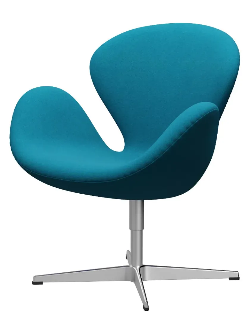 Fritz Hansen 3320 Svanen i stof (prisgruppe 1) af Arne Jacobsen> Lænestole