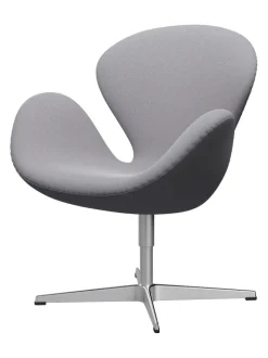 Fritz Hansen 3320 Svanen i stof (prisgruppe 1) af Arne Jacobsen><noscript><img width=