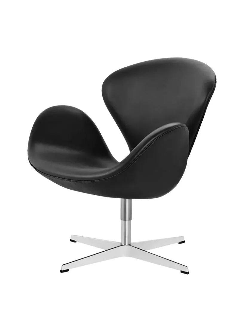 Fritz Hansen 3320 Svanen i stof (prisgruppe 1) af Arne Jacobsen> Lænestole