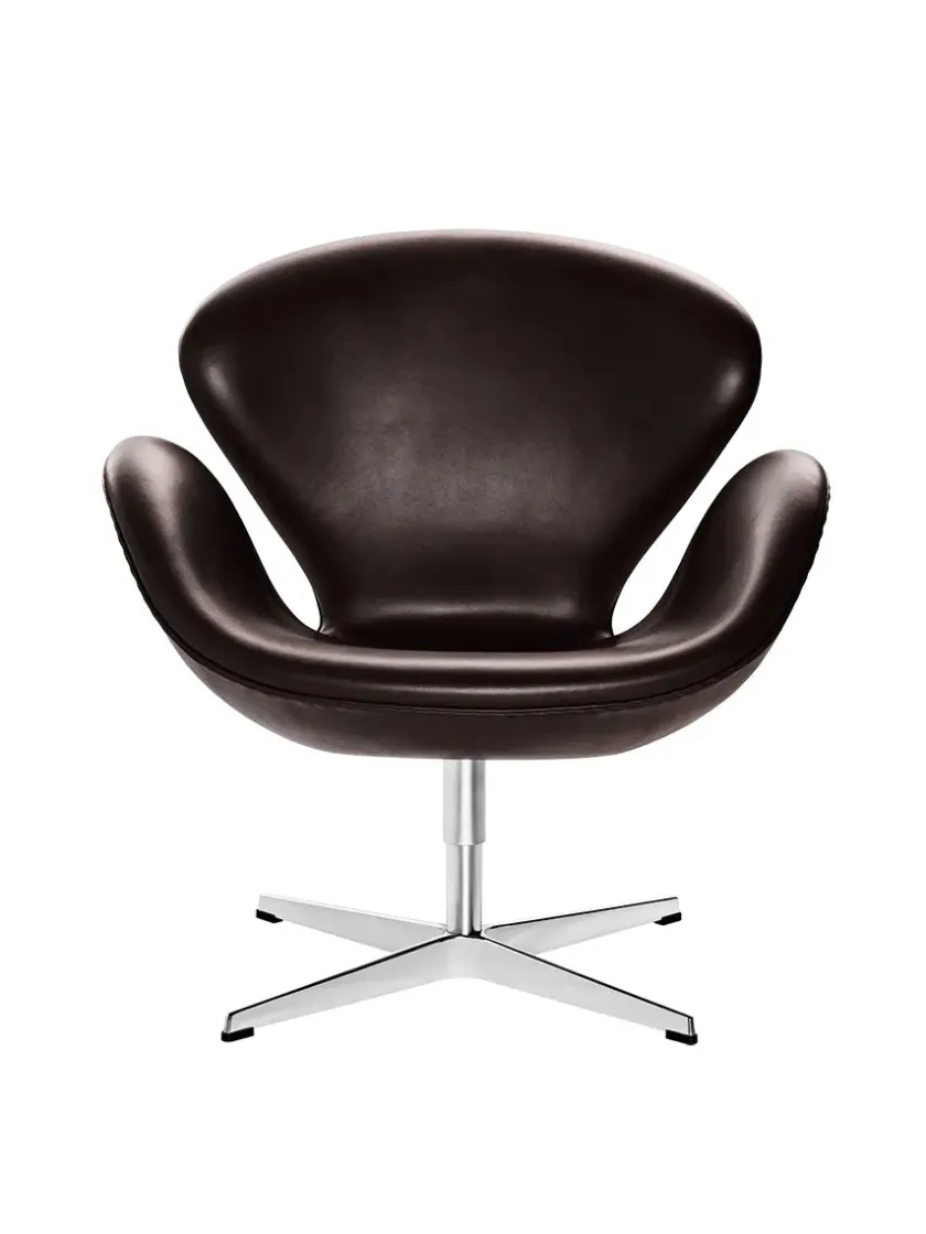 Fritz Hansen 3320 Svanen i stof (prisgruppe 1) af Arne Jacobsen> Lænestole