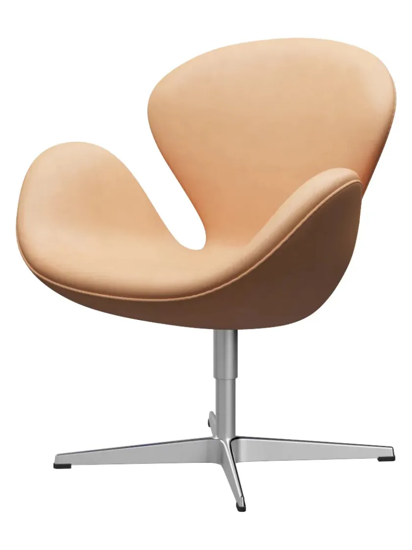 Fritz Hansen 3320 Svanen i stof (prisgruppe 1) af Arne Jacobsen> Lænestole