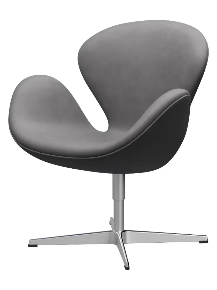 Fritz Hansen 3320 Svanen i stof (prisgruppe 1) af Arne Jacobsen> Lænestole