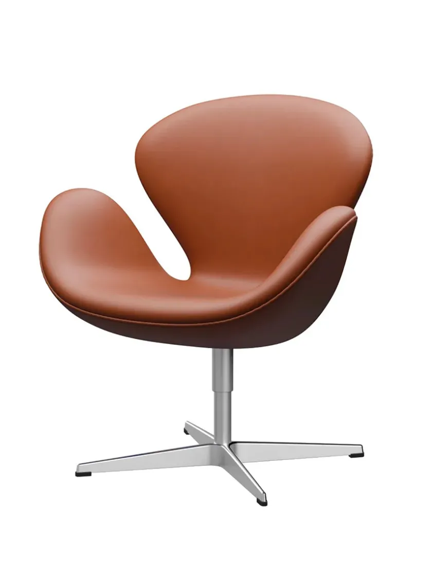 Fritz Hansen 3320 Svanen i stof (prisgruppe 1) af Arne Jacobsen> Lænestole