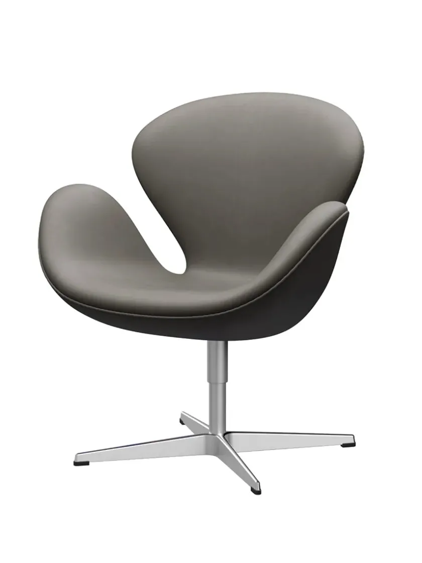 Fritz Hansen 3320 Svanen i stof (prisgruppe 1) af Arne Jacobsen> Lænestole