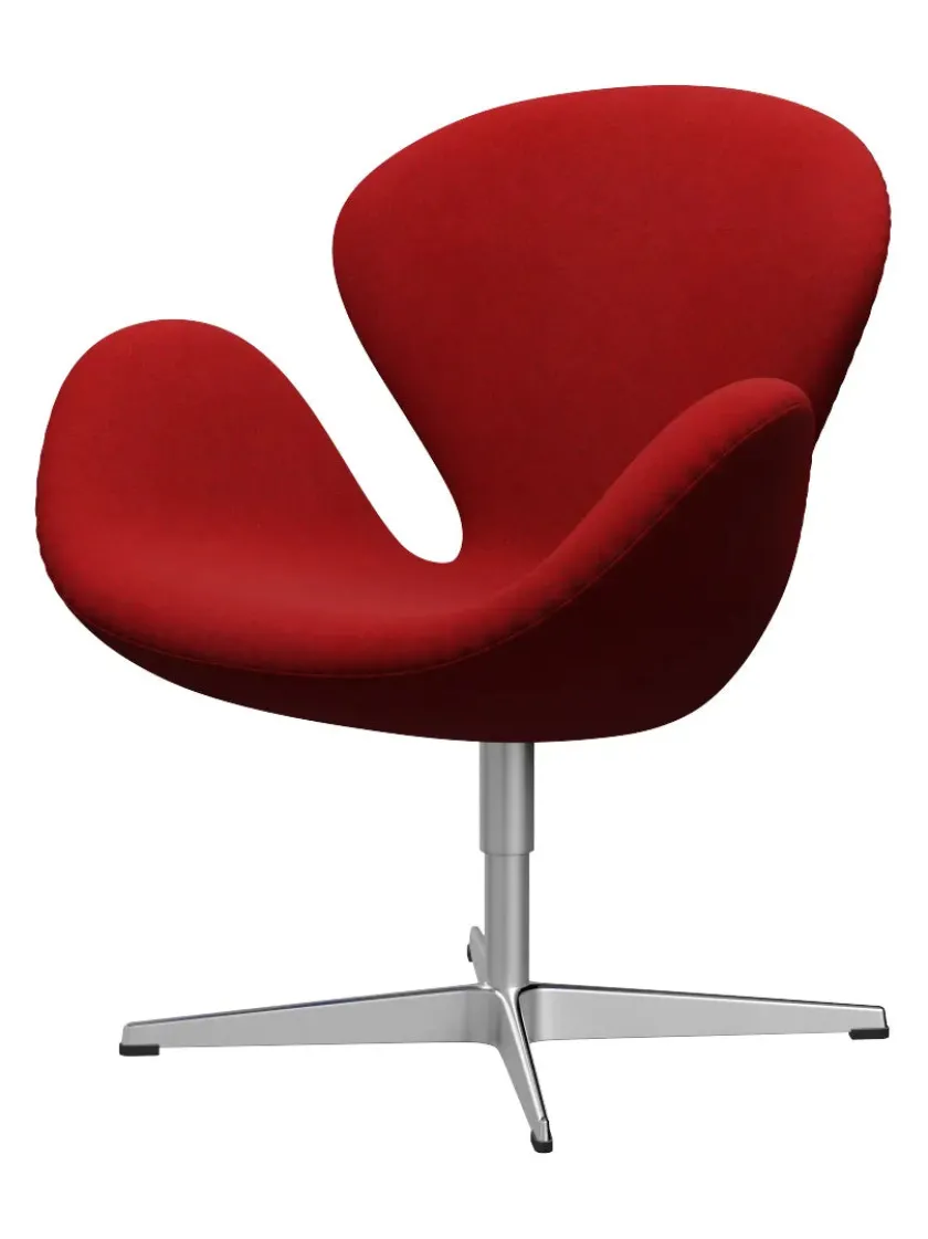 Fritz Hansen 3320 Svanen i stof (prisgruppe 1) af Arne Jacobsen> Lænestole