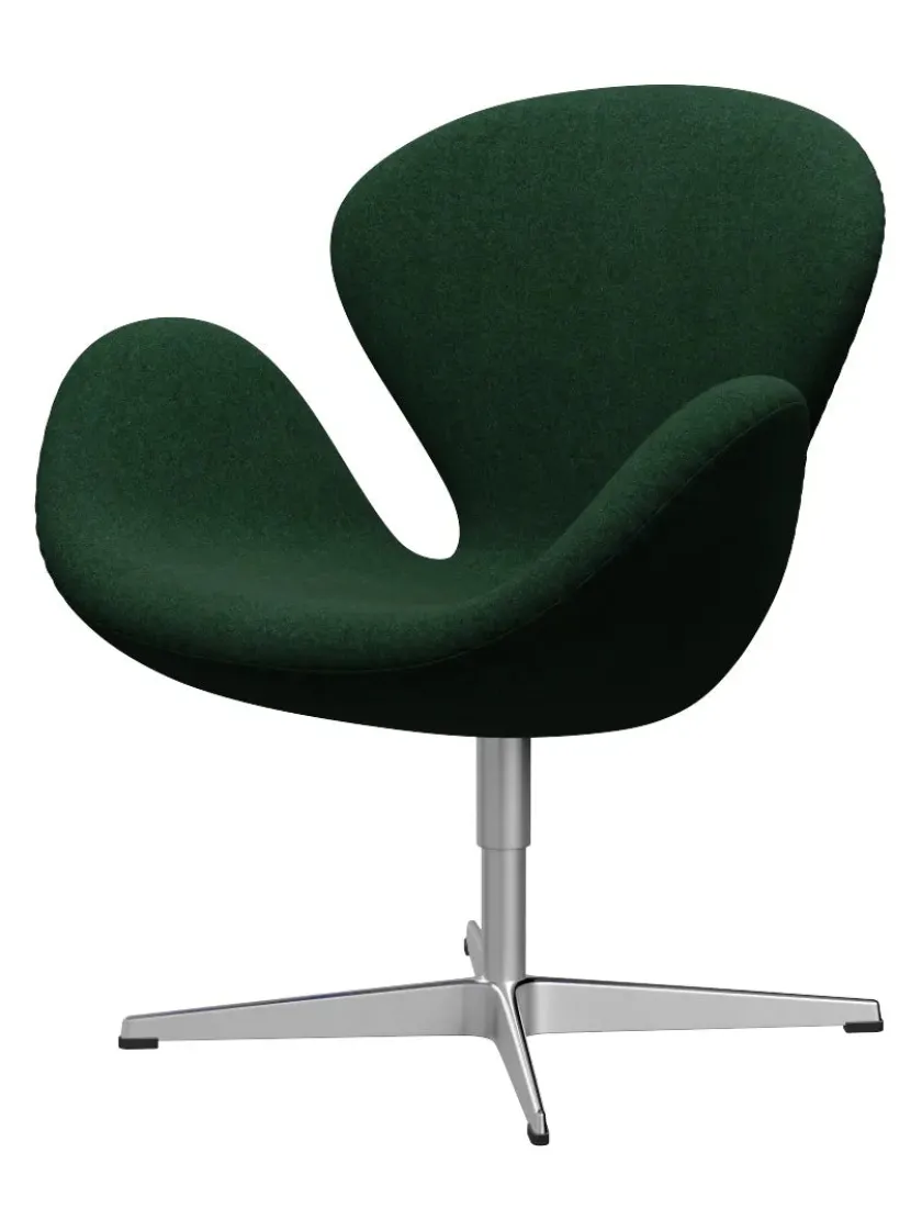 Fritz Hansen 3320 Svanen i stof (prisgruppe 1) af Arne Jacobsen> Lænestole
