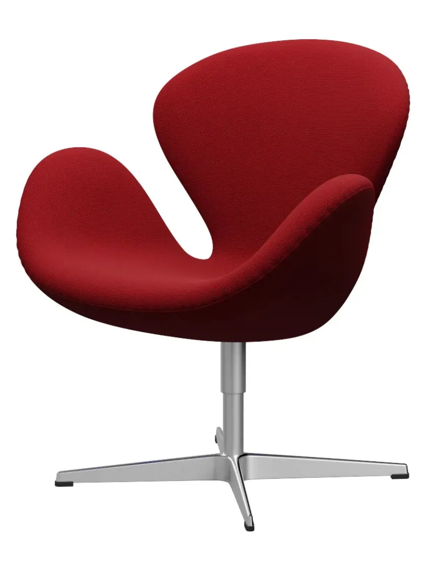 Fritz Hansen 3320 Svanen i stof (prisgruppe 1) af Arne Jacobsen> Lænestole