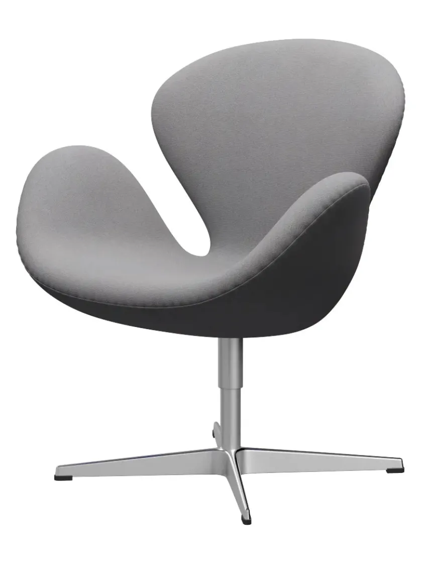 Fritz Hansen 3320 Svanen i stof (prisgruppe 1) af Arne Jacobsen> Lænestole