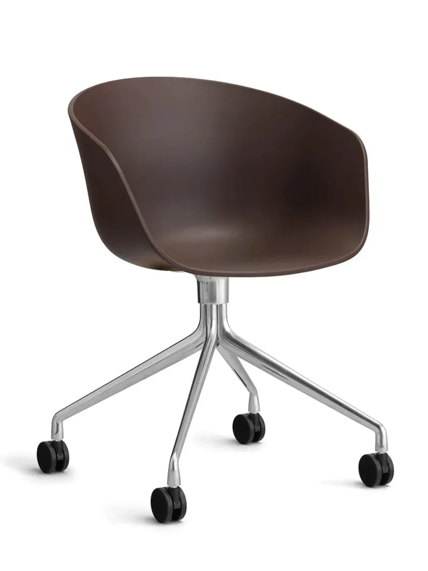 HAY About a Chair AAC52 Forsidepolstret, hvid skal fra> Kontorstole