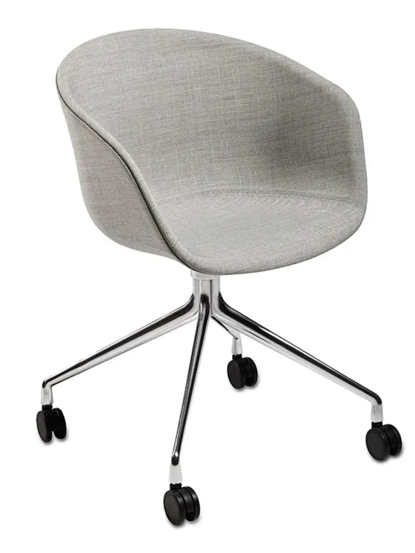 HAY About a Chair AAC52 Forsidepolstret, hvid skal fra> Kontorstole