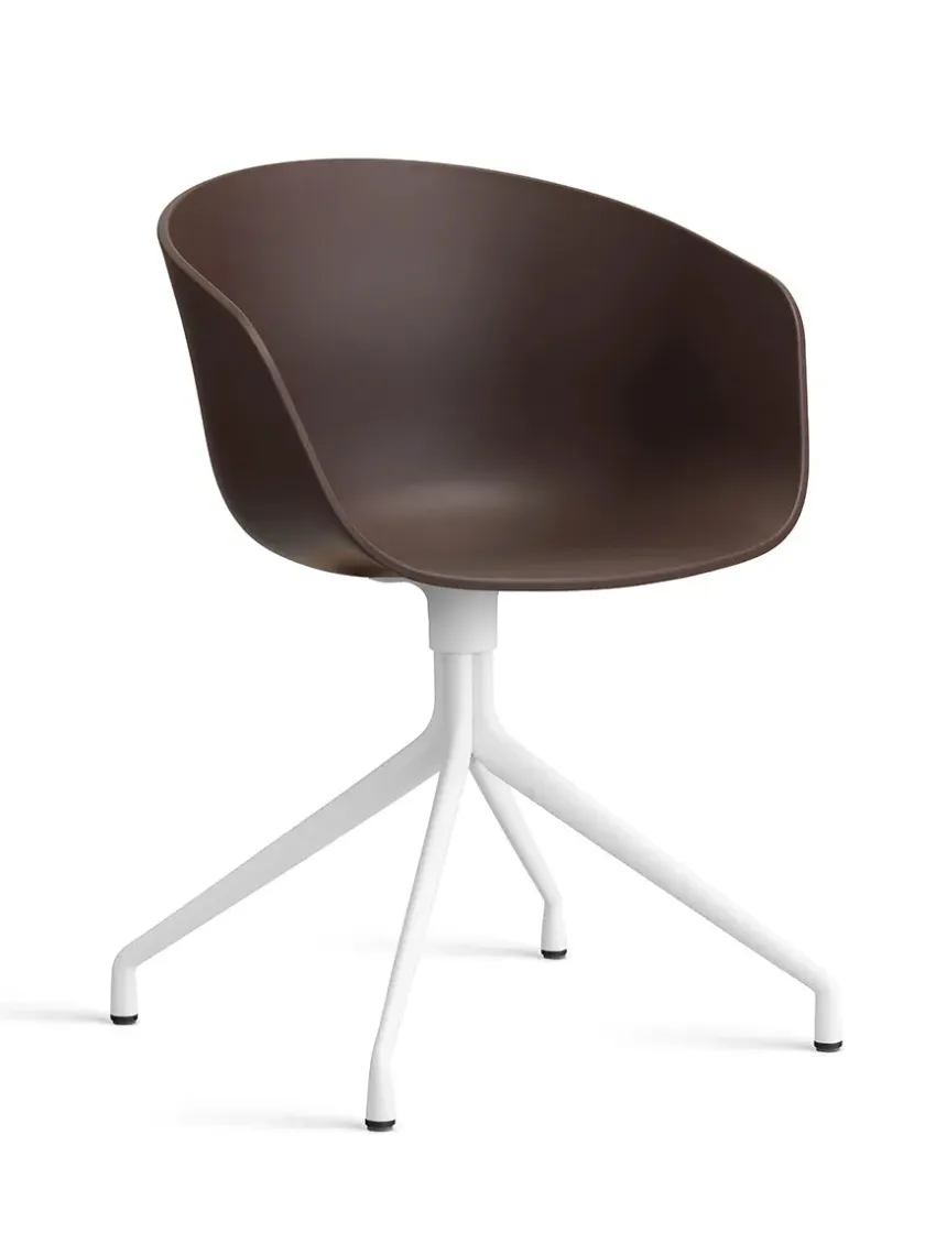 HAY About a Chair AAC52 Forsidepolstret, hvid skal fra> Kontorstole