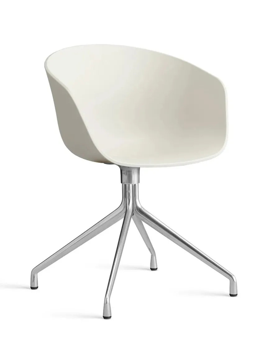 HAY About a Chair AAC52 Forsidepolstret, hvid skal fra> Kontorstole