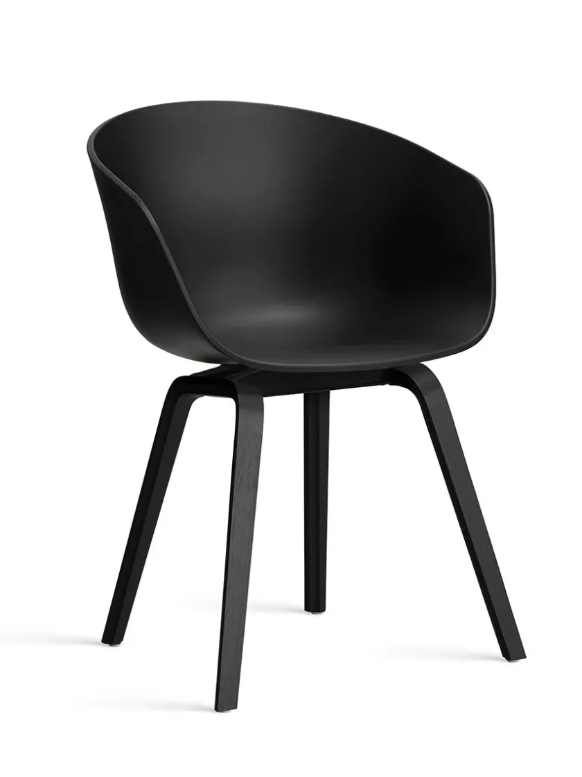 HAY About a Chair AAC22 forsidepolstret, hvid skal fra> Spisebordsstole