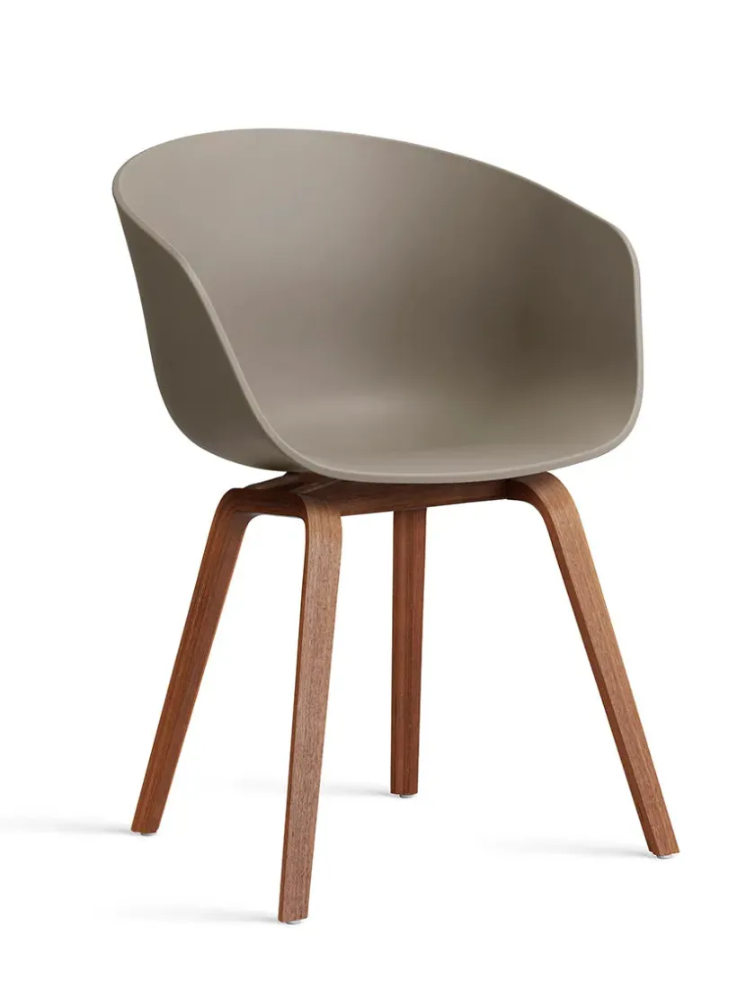 HAY About a Chair AAC22 forsidepolstret, hvid skal fra> Spisebordsstole