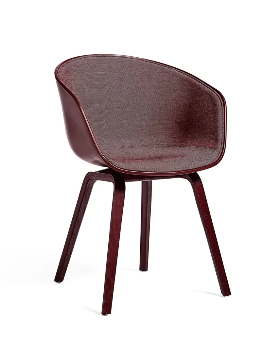 HAY About a Chair AAC22 forsidepolstret, hvid skal fra> Spisebordsstole