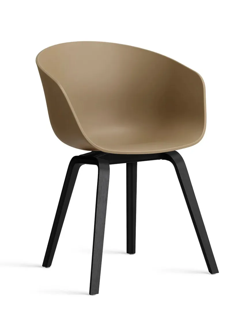 HAY About a Chair AAC22 forsidepolstret, hvid skal fra> Spisebordsstole