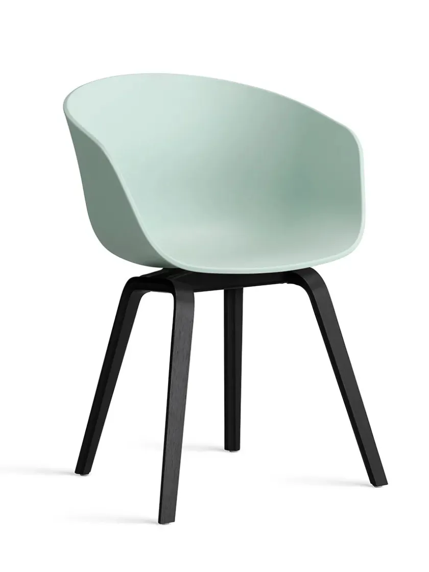 HAY About a Chair AAC22 forsidepolstret, hvid skal fra> Spisebordsstole