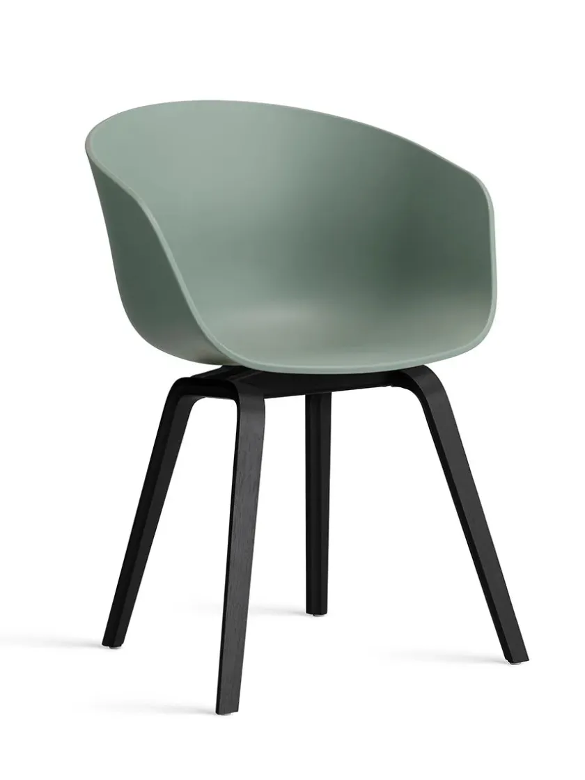 HAY About a Chair AAC22 forsidepolstret, hvid skal fra> Spisebordsstole
