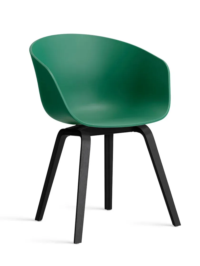 HAY About a Chair AAC22 forsidepolstret, hvid skal fra> Spisebordsstole