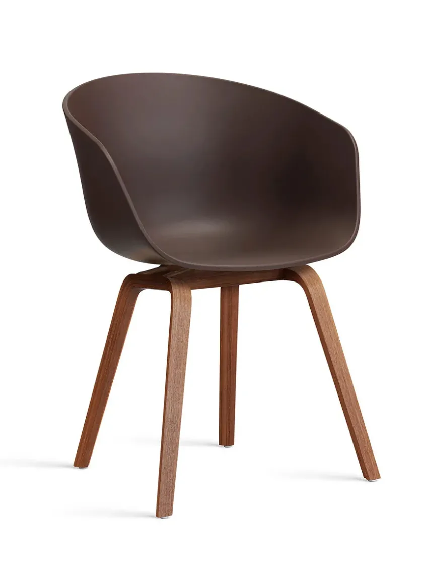 HAY About a Chair AAC22 forsidepolstret, hvid skal fra> Spisebordsstole