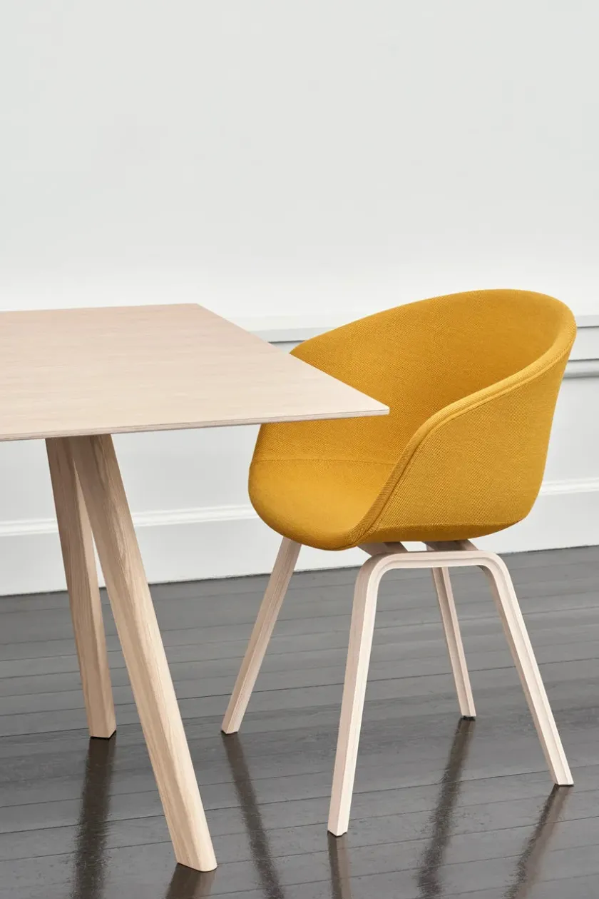 HAY About a Chair AAC22 forsidepolstret, hvid skal fra> Spisebordsstole